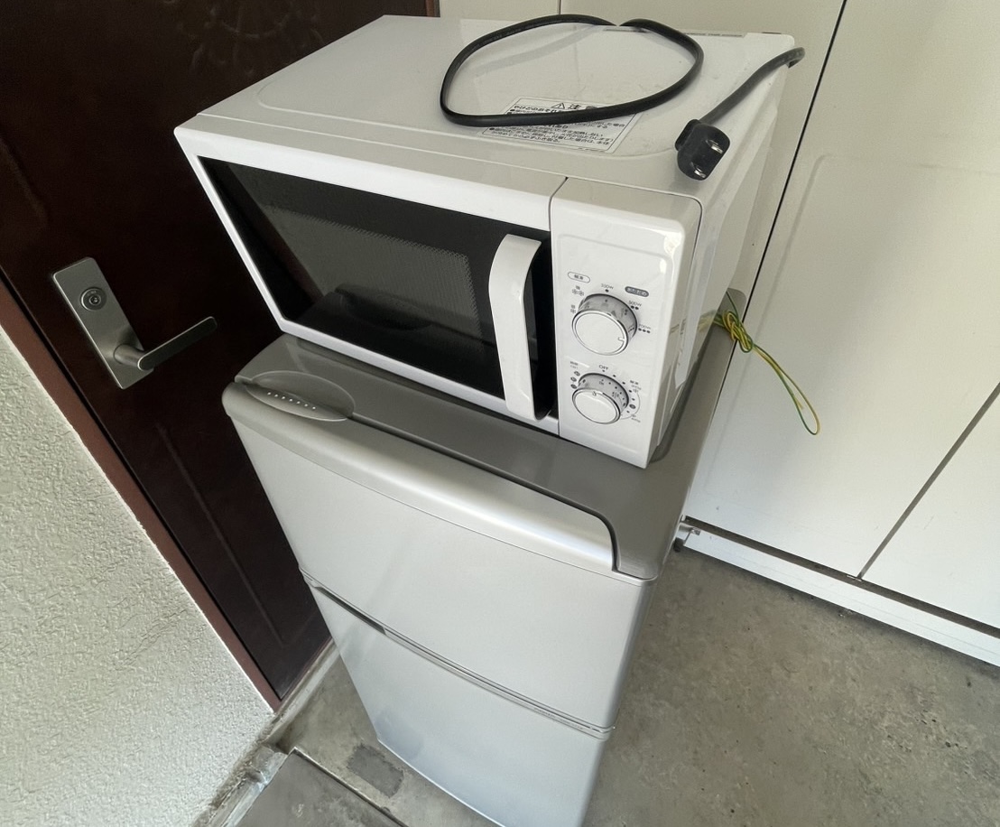 電子レンジと2ドア冷蔵庫セットの買取事例